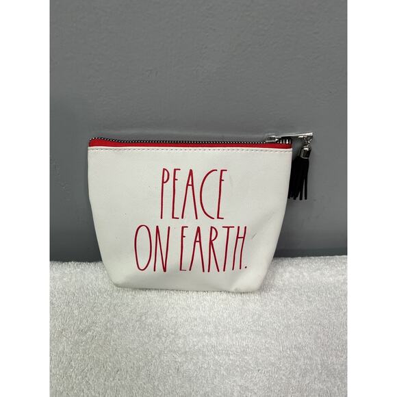 Rae Dunn small zip‎ bag "Peace on Earth: - Picture 1 of 5